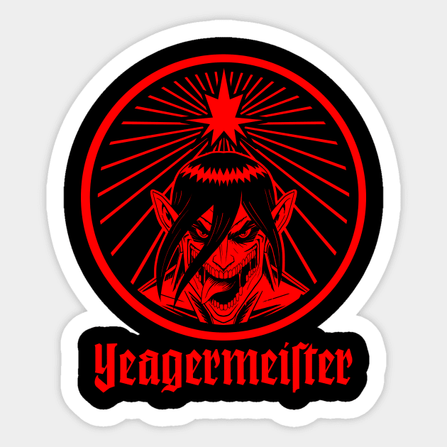 Yaegermeister Sticker by Krobilad